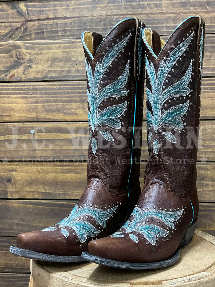 Old Gringo YL660-4 Womens ZINNIA Leather Boot Brass Bark
