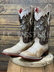 Los Altos 322N3651 Ladies HANRRY Embroidery Boot Honey Tan side / front view. If you need any assistance with this item or the purchase of this item please call us at five six one seven four eight eight eight zero one Monday through Saturday 10:00a.m EST to 8:00 p.m EST