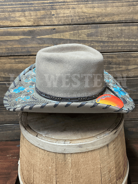 Bullhide ALWAYS ON MY MIND 0631CA Womens Fashion Felt Collection Hat Camel Tan side view. If you need any assistance with this item or the purchase of this item please call us at five six one seven four eight eight eight zero one Monday through Saturday 10:00a.m EST to 8:00 p.m EST
