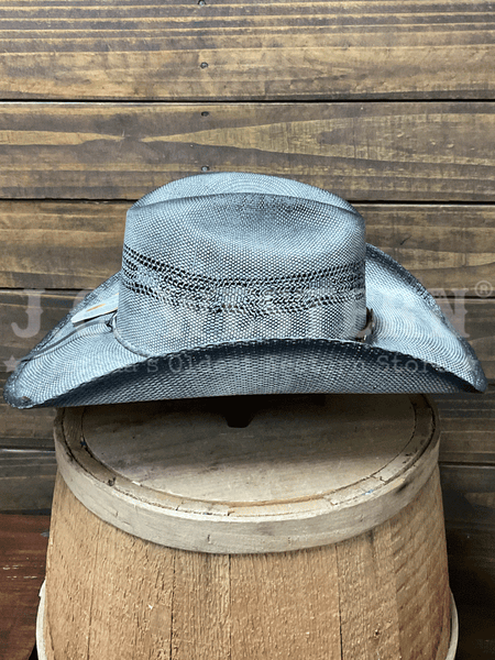 Bullhide FULL SPEED 2740 Western Straw Hat Gray side view. If you need any assistance with this item or the purchase of this item please call us at five six one seven four eight eight eight zero one Monday through Saturday 10:00a.m EST to 8:00 p.m EST