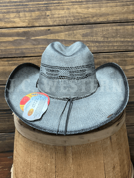 Bullhide FULL SPEED 2740 Western Straw Hat Gray back view. If you need any assistance with this item or the purchase of this item please call us at five six one seven four eight eight eight zero one Monday through Saturday 10:00a.m EST to 8:00 p.m EST