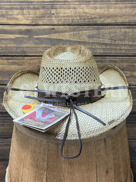 Bullhide FROM DUSK TILL DAWN 2911 Western Straw Hat Natural back 
view. If you need any assistance with this item or the purchase of this item please call us at five six one seven four eight eight eight zero one Monday through Saturday 10:00a.m EST to 8:00 p.m EST