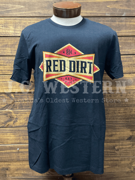 Red Dirt RDHC-T-164 Mens Cowboy Bowtie Tee Black front view. If you need any assistance with this item or the purchase of this item please call us at five six one seven four eight eight eight zero one Monday through Saturday 10:00a.m EST to 8:00 p.m EST

