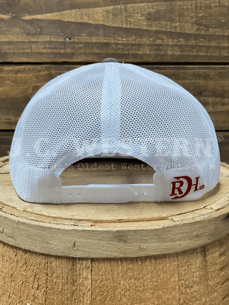Red Dirt RDHC-446 THE RUINS Trucker Cap White Brown back view. If you need any assistance with this item or the purchase of this item please call us at five six one seven four eight eight eight zero one Monday through Saturday 10:00a.m EST to 8:00 p.m EST


