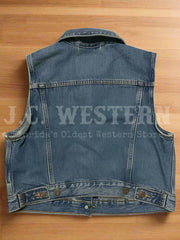 Levi's A74370009 Womens XS Vest Denim back view. If you need any assistance with this item or the purchase of this item please call us at five six one seven four eight eight eight zero one Monday through Saturday 10:00a.m EST to 8:00 p.m EST