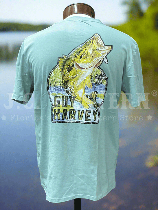 Guy Harvey GHV56924-BSF Mens Short Sleeve T-Shirt Blue Surf back view. If you need any assistance with this item or the purchase of this item please call us at five six one seven four eight eight eight zero one Monday through Saturday 10:00a.m EST to 8:00 p.m EST