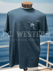 Guy Harvey GHV56931-CB Mens Short Sleeve T-Shirt Caviar Black front view. If you need any assistance with this item or the purchase of this item please call us at five six one seven four eight eight eight zero one Monday through Saturday 10:00a.m EST to 8:00 p.m EST