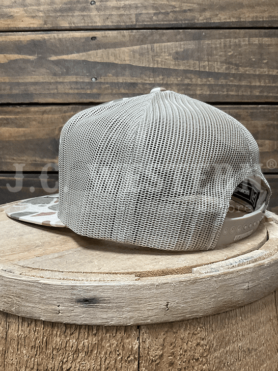 Shoot & Reel SR16-HDC Mallard Outline Embroidery Flat Bill Cap Harvest Duck Camo side / back view. If you need any assistance with this item or the purchase of this item please call us at five six one seven four eight eight eight zero one Monday through Saturday 10:00a.m EST to 8:00 p.m EST