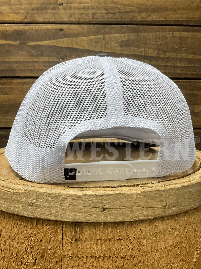 Local Boy Outfitters L3000381-CHW Shipwreck Trucker Hat Charcoal White side / front view. If you need any assistance with this item or the purchase of this item please call us at five six one seven four eight eight eight zero one Monday through Saturday 10:00a.m EST to 8:00 p.m EST