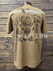 FloGrown FGM-1970 Mens Hunting Tee Copper back view. If you need any assistance with this item or the purchase of this item please call us at five six one seven four eight eight eight zero one Monday through Saturday 10:00a.m EST to 8:00 p.m EST