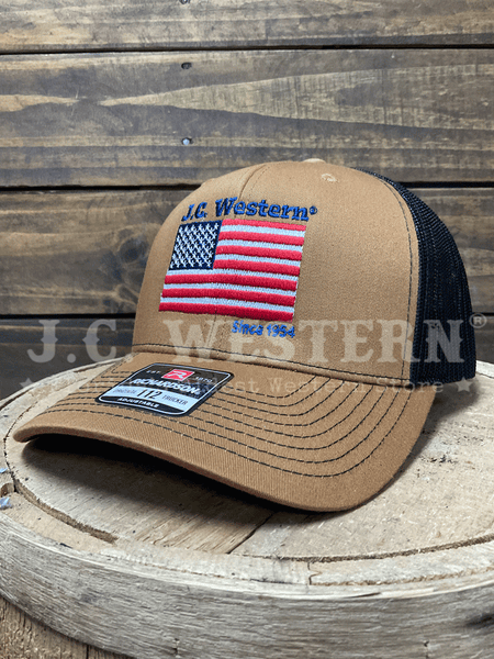JC Western JCH1 Trucker Cap Copper front / side view. If you need any assistance with this item or the purchase of this item please call us at five six one seven four eight eight eight zero one Monday through Saturday 10:00a.m EST to 8:00 p.m EST