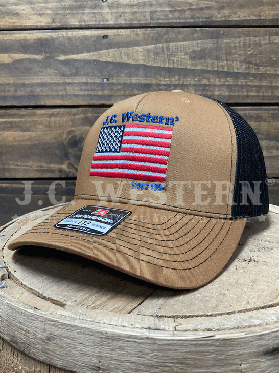 JC Western JCH1 Trucker Cap Copper front / side view. If you need any assistance with this item or the purchase of this item please call us at five six one seven four eight eight eight zero one Monday through Saturday 10:00a.m EST to 8:00 p.m EST