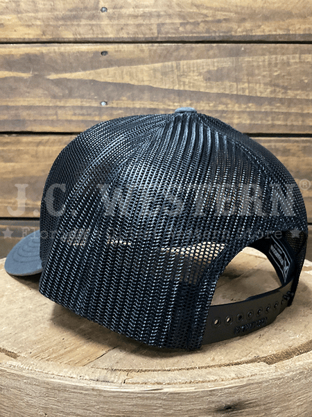 JC Western JCH2 Trucker Cap Grey back / side view. If you need any assistance with this item or the purchase of this item please call us at five six one seven four eight eight eight zero one Monday through Saturday 10:00a.m EST to 8:00 p.m EST