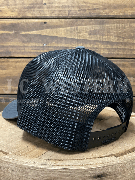 JC Western JCH2 Trucker Cap Grey back / side view. If you need any assistance with this item or the purchase of this item please call us at five six one seven four eight eight eight zero one Monday through Saturday 10:00a.m EST to 8:00 p.m EST