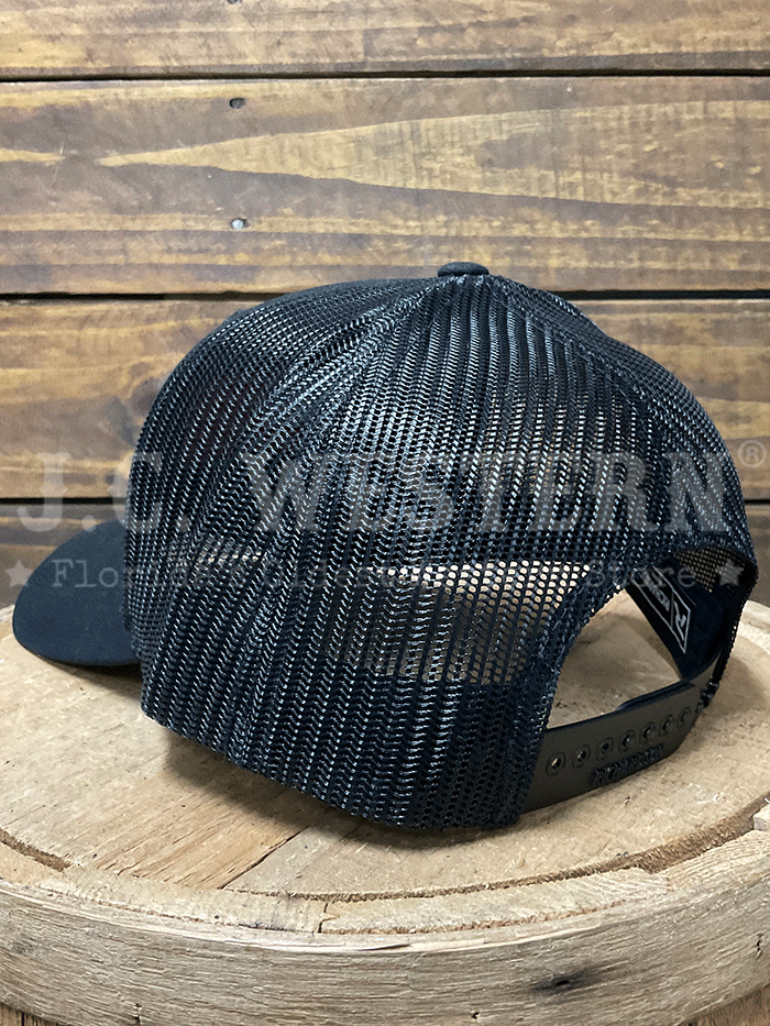 JC Western JCH4 Trucker Cap Black front / side view. If you need any assistance with this item or the purchase of this item please call us at five six one seven four eight eight eight zero one Monday through Saturday 10:00a.m EST to 8:00 p.m EST