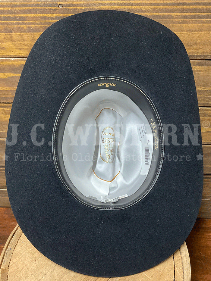 Resistol RFTCHG-684007 THE CHALLENGER 5X Felt Hat Black side / front view. If you need any assistance with this item or the purchase of this item please call us at five six one seven four eight eight eight zero one Monday through Saturday 10:00a.m EST to 8:00 p.m EST