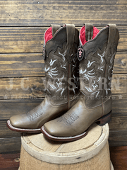 Los Altos 322I9951 Ladies RAGE Wide Square Toe Boot Honey front and side  view. If you need any assistance with this item or the purchase of this item please call us at five six one seven four eight eight eight zero one Monday through Saturday 10:00a.m EST to 8:00 p.m EST