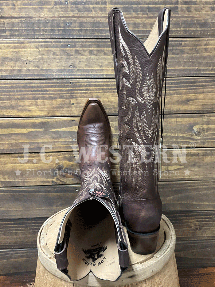 Los Altos 3819940 Ladies RAGE Snip Toe Boot Chestnut side view. If you need any assistance with this item or the purchase of this item please call us at five six one seven four eight eight eight zero one Monday through Saturday 10:00a.m EST to 8:00 p.m EST 