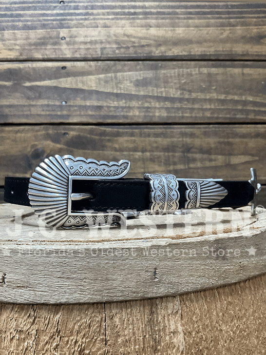 Tony Lama C51313 Womens Nizhoni Cross Chain Belt Silver front view. If you need any assistance with this item or the purchase of this item please call us at five six one seven four eight eight eight zero one Monday through Saturday 10:00a.m EST to 8:00 p.m EST