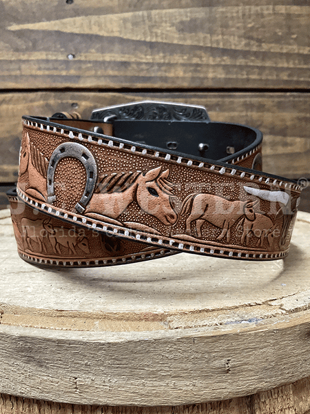 Nocona N320008102 Womens Vintage Western Belt Brown back view. If you need any assistance with this item or the purchase of this item please call us at five six one seven four eight eight eight zero one Monday through Saturday 10:00a.m EST to 8:00 p.m EST