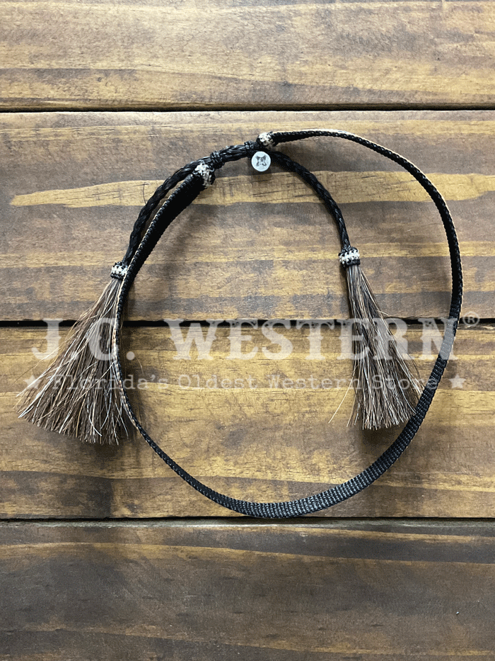 Twister 0202097 Ribbon Horse Hair Tassel Hat Band Multicolor And Natural front view. If you need any assistance with this item or the purchase of this item please call us at five six one seven four eight eight eight zero one Monday through Saturday 10:00a.m EST to 8:00 p.m EST