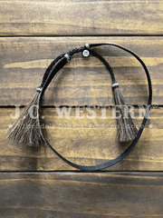 Twister 0202097 Ribbon Horse Hair Tassel Hat Band Multicolor And Natural front view. If you need any assistance with this item or the purchase of this item please call us at five six one seven four eight eight eight zero one Monday through Saturday 10:00a.m EST to 8:00 p.m EST