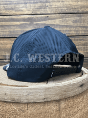 Ariat A300095301 Snapback Upside Down Cap Black back / side view. If you need any assistance with this item or the purchase of this item please call us at five six one seven four eight eight eight zero one Monday through Saturday 10:00a.m EST to 8:00 p.m EST