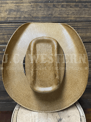 Bullhide WHISKEY RIVER 2324 20X Bangora Straw Hat Tan view from above. If you need any assistance with this item or the purchase of this item please call us at five six one seven four eight eight eight zero one Monday through Saturday 10:00a.m EST to 8:00 p.m EST