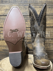 Laredo 20057 Womens COYOTE CREEK Leather Boot Tan sole and front view. If you need any assistance with this item or the purchase of this item please call us at five six one seven four eight eight eight zero one Monday through Saturday 10:00a.m EST to 8:00 p.m EST