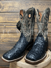Dan Post DP5240 Mens MARSH Caiman Square Toe Boot Black side / front view. If you need any assistance with this item or the purchase of this item please call us at five six one seven four eight eight eight zero one Monday through Saturday 10:00a.m EST to 8:00 p.m EST