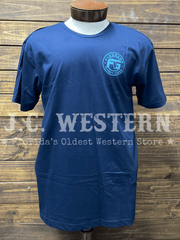FloGrown FGM1-1093 Mens Bass Vibes Tee Navy front view. If you need any assistance with this item or the purchase of this item please call us at five six one seven four eight eight eight zero one Monday through Saturday 10:00a.m EST to 8:00 p.m EST
