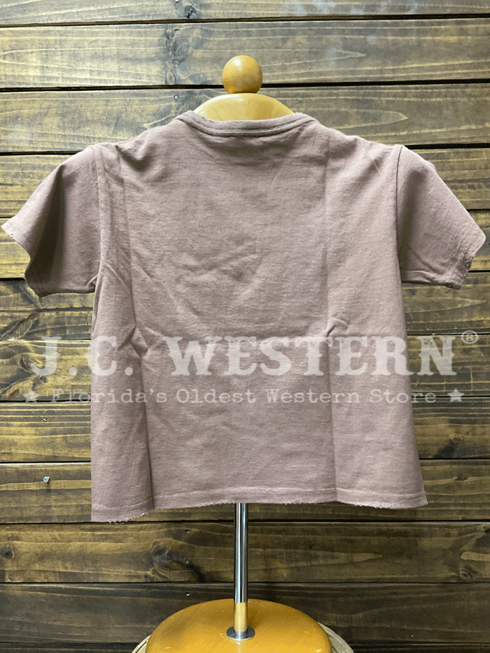 Zutter K9377-2759-BRW Womens Howdy Longhorn Western Tee Brown front view. If you need any assistance with this item or the purchase of this item please call us at five six one seven four eight eight eight zero one Monday through Saturday 10:00a.m EST to 8:00 p.m EST