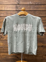 Zutter T4036-2573-SG Womens Howdy Tee Sage front view. If you need any assistance with this item or the purchase of this item please call us at five six one seven four eight eight eight zero one Monday through Saturday 10:00a.m EST to 8:00 p.m EST