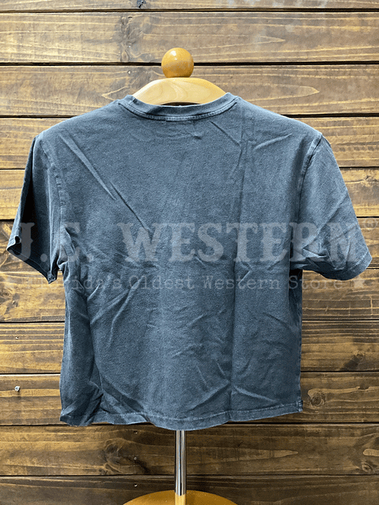 Zutter T4036-2675-BLK Womens Ride Em Cowboy Tee Black back view. If you need any assistance with this item or the purchase of this item please call us at five six one seven four eight eight eight zero one Monday through Saturday 10:00a.m EST to 8:00 p.m EST