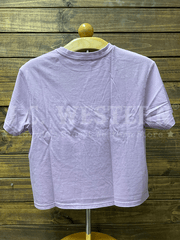 Zutter T4036-2675-LC Womens Ride Em Cowboy Tee Lilac back view. If you need any assistance with this item or the purchase of this item please call us at five six one seven four eight eight eight zero one Monday through Saturday 10:00a.m EST to 8:00 p.m EST