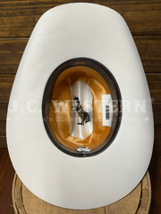 Stetson SWOAKR-724072 Oak Ridge 3X Felt Western Hat White inside view. If you need any assistance with this item or the purchase of this item please call us at five six one seven four eight eight eight zero one Monday through Saturday 10:00a.m EST to 8:00 p.m EST