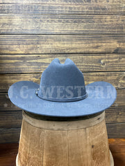Justin JF0342RDEO40-GRY 3X Rodeo Wool Western Hat Smoke Grey back view. If you need any assistance with this item or the purchase of this item please call us at five six one seven four eight eight eight zero one Monday through Saturday 10:00a.m EST to 8:00 p.m EST 