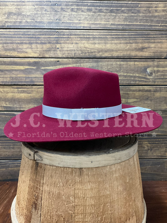 Twister T7810004 Ladies Pinch Front Hat Red side / front view. If you need any assistance with this item or the purchase of this item please call us at five six one seven four eight eight eight zero one Monday through Saturday 10:00a.m EST to 8:00 p.m EST