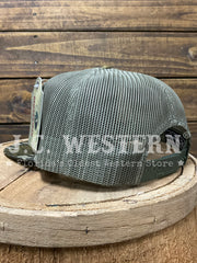 Shoot & Reel SR8-MOBL Air Boat Patch Flat Bill Cap Mossy Oak Bottomland Loden back  side view. If you need any assistance with this item or the purchase of this item please call us at five six one seven four eight eight eight zero one Monday through Saturday 10:00a.m EST to 8:00 p.m EST