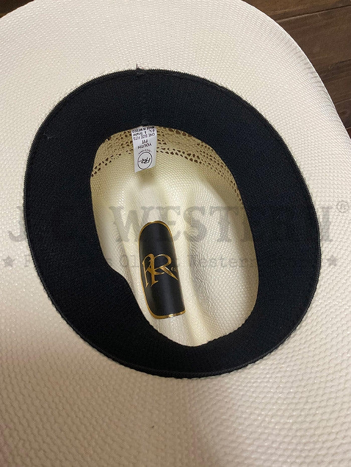 Resistol RSDNJR-B33481AL Youth DENISON JR Cowboy Straw Hat Natural side / front view. If you need any assistance with this item or the purchase of this item please call us at five six one seven four eight eight eight zero one Monday through Saturday 10:00a.m EST to 8:00 p.m EST