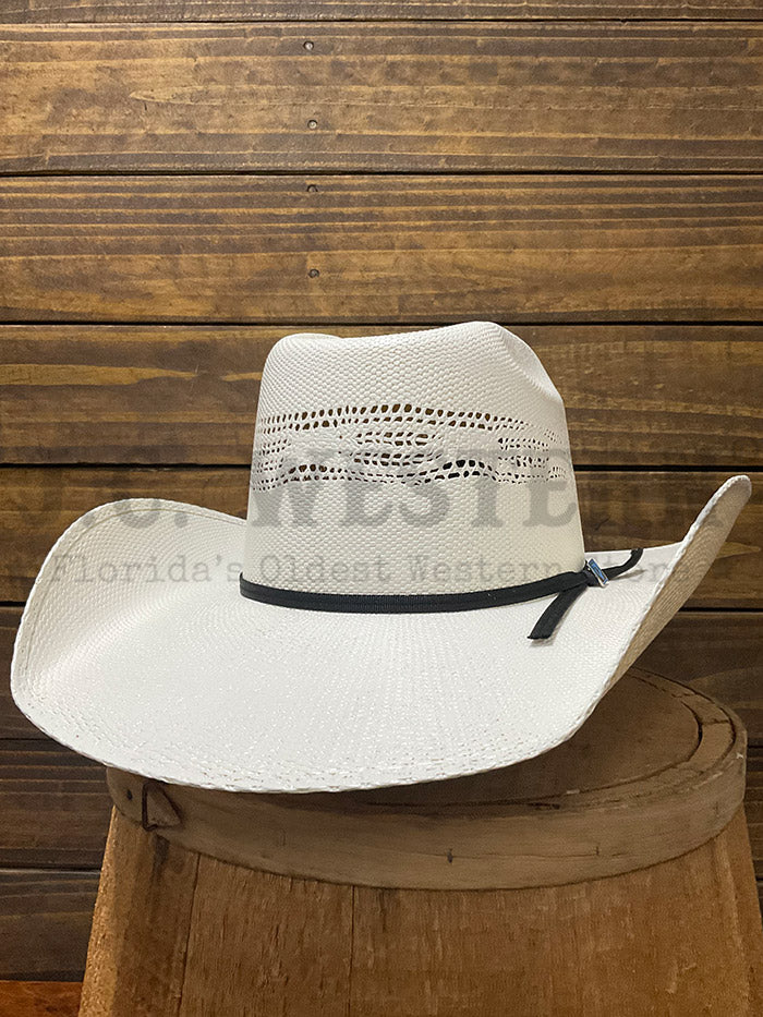 Resistol RSWDAY-CJ4081AL Youth WILD AS YOU Cowboy Straw Hat Natural side / front view. If you need any assistance with this item or the purchase of this item please call us at five six one seven four eight eight eight zero one Monday through Saturday 10:00a.m EST to 8:00 p.m EST