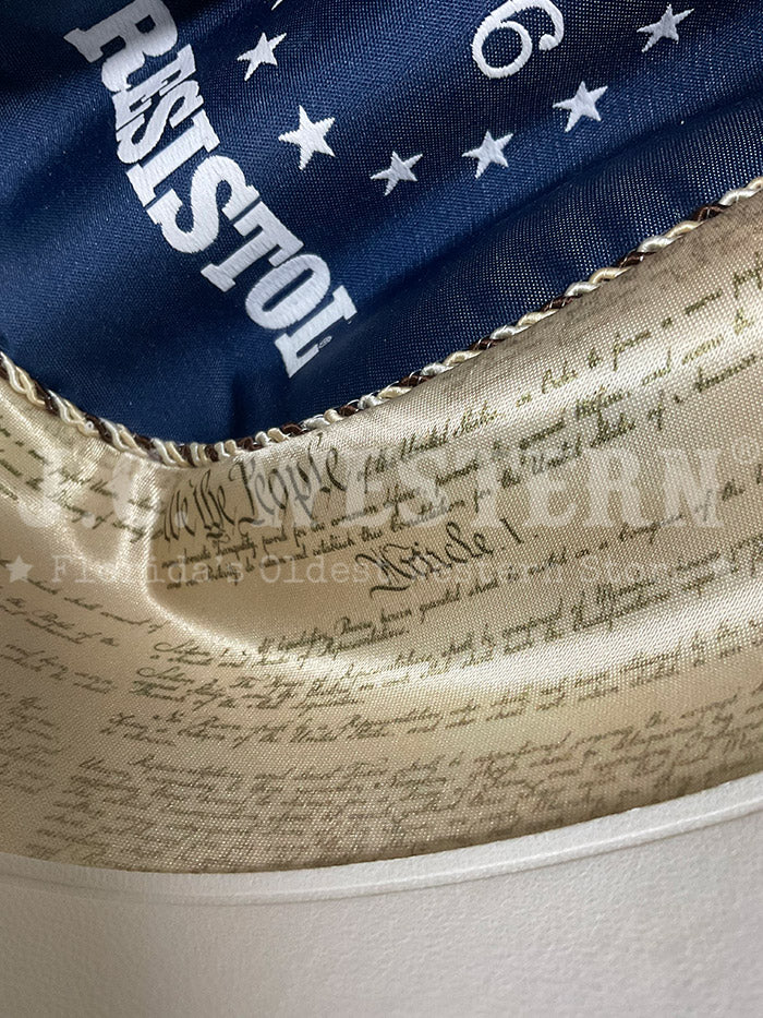 Resistol RFTR76-724272 THE RESISTOL 1776 250th Anniversary Of The United States Of America No 050/250 Hat, box, and certificate view. If you need any assistance with this item or the purchase of this item please call us at five six one seven four eight eight eight zero one Monday through Saturday 10:00a.m EST to 8:00 p.m EST