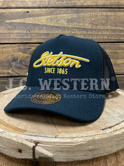 Stetson SCSLMC-000207 Since 1865 Cap Black side / front view. If you need any assistance with this item or the purchase of this item please call us at five six one seven four eight eight eight zero one Monday through Saturday 10:00a.m EST to 8:00 p.m EST