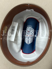 Stetson SFR250-113061 RANGE 6X USA 250 Edition Hat Silverbelly inside view. If you need any assistance with this item or the purchase of this item please call us at five six one seven four eight eight eight zero one Monday through Saturday 10:00a.m EST to 8:00 p.m EST