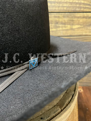 Resistol RW9TRD-CJ4208 9th ROUND 3X Cody Johnson Felt Hat Cordova close up. If you need any assistance with this item or the purchase of this item please call us at five six one seven four eight eight eight zero one Monday through Saturday 10:00a.m EST to 8:00 p.m EST