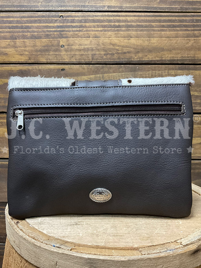 American West 7750178 Ladies Large Grab N Go Fold Over Crossbody Bag Pony Hair On front view. If you need any assistance with this item or the purchase of this item please call us at five six one seven four eight eight eight zero one Monday through Saturday 10:00a.m EST to 8:00 p.m EST