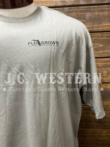 FloGrown FGM1-1134 Men Camo Dog Tee Grey front view. If you need any assistance with this item or the purchase of this item please call us at five six one seven four eight eight eight zero one Monday through Saturday 10:00a.m EST to 8:00 p.m EST