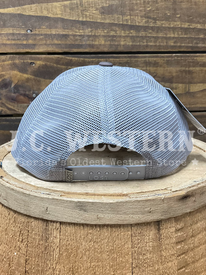 Shoot & Reel SR4-SIL Tarpon Cut Out Patch Pre Curved Cap Brackish Silver front and side view. If you need any assistance with this item or the purchase of this item please call us at five six one seven four eight eight eight zero one Monday through Saturday 10:00a.m EST to 8:00 p.m EST