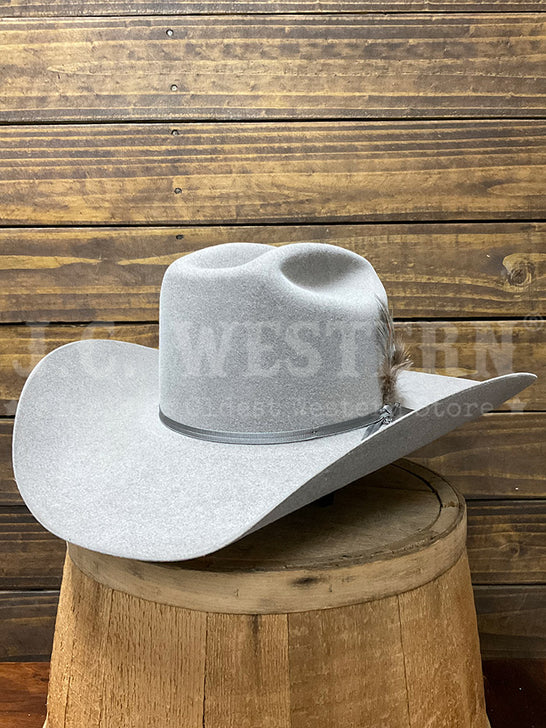 Stetson SFFLCN-344220 FALCON 6X Western Felt Hat Stone side / front view. If you need any assistance with this item or the purchase of this item please call us at five six one seven four eight eight eight zero one Monday through Saturday 10:00a.m EST to 8:00 p.m EST