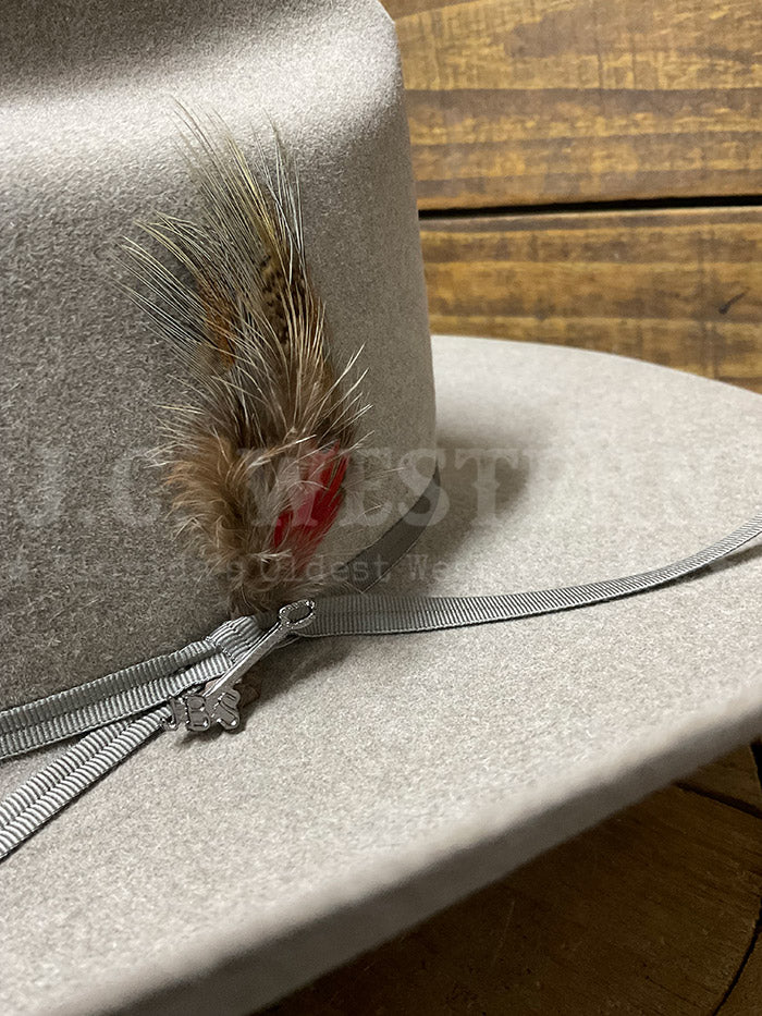Stetson SFFLCN-344220 FALCON 6X Western Felt Hat Stone side / front view. If you need any assistance with this item or the purchase of this item please call us at five six one seven four eight eight eight zero one Monday through Saturday 10:00a.m EST to 8:00 p.m EST